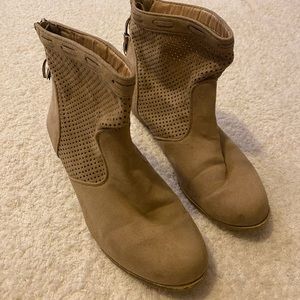 Tan ankle boots